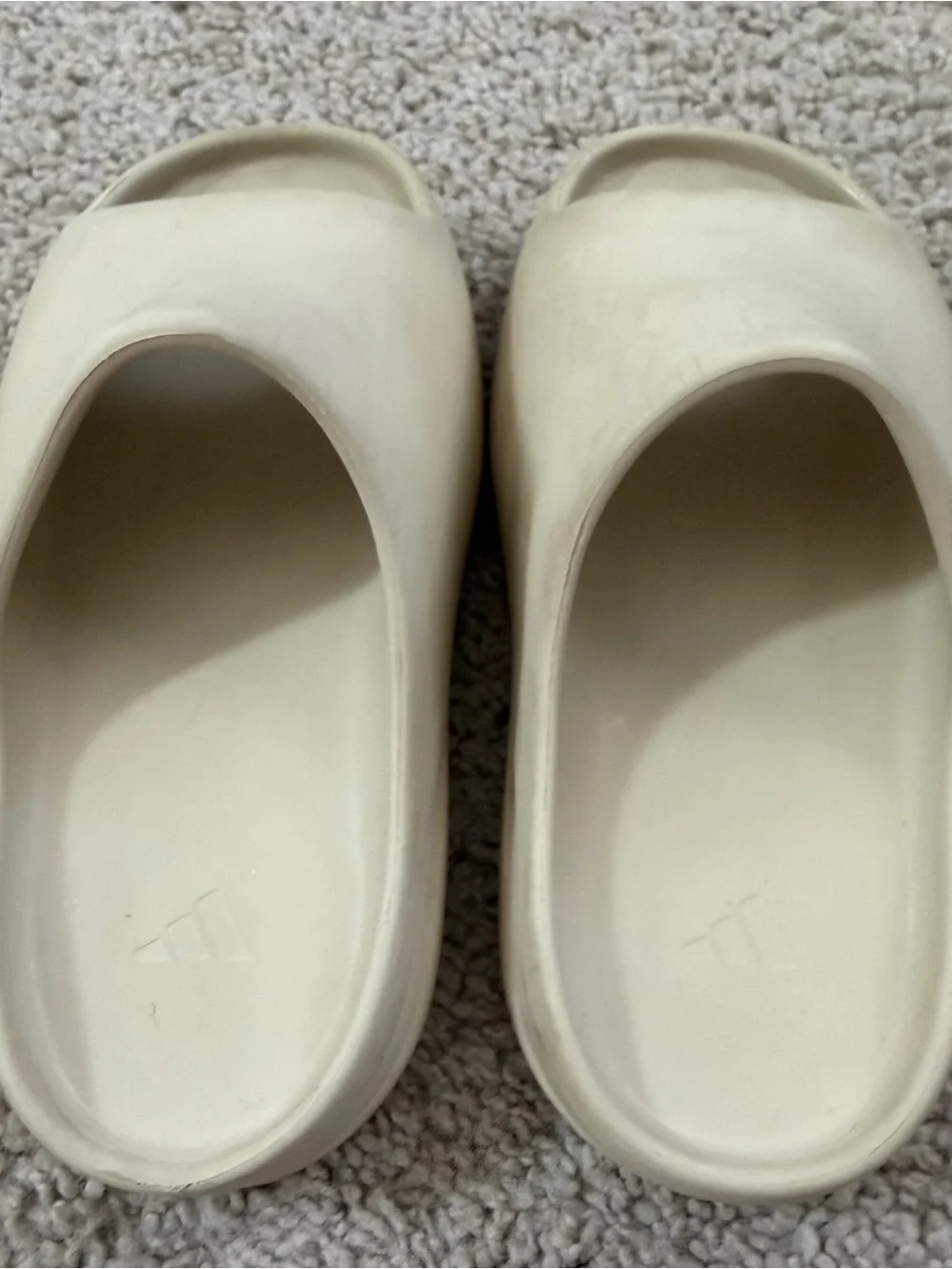 Youth adidas Yeezy Slides Bone color size 13 youth